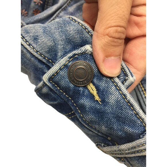 SO Size 14 Plus Girls Adjustable Denim Shorts with Pockets - Picture 8 of 8